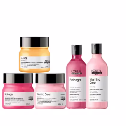 Imagem do produto Cronograma Capilar Preenchedor de Pontas com Shampoo L'Oréal Professionnel (5 Produtos)