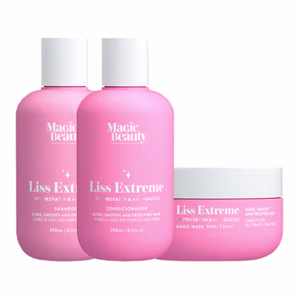 Imagem do produto KIT MAGIC BEAUTY LISS EXTREME - SHAMPOO 250ML + CONDICIONADOR 250ML + MÁSCARA 200G
