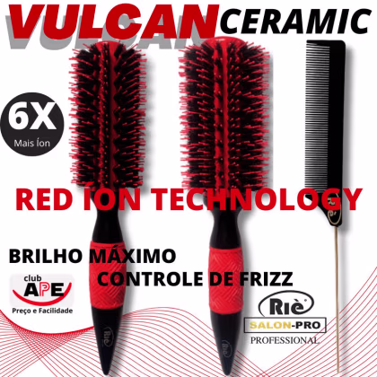 Imagem do produto RIÈ SALON-PRO KIT 2 ESC PROF  VULCAN 57, 64 +1 PENTE RIE SALON PRO