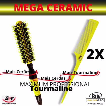 Imagem do produto RIÈ SALON-PRO KIT 01 ESC PROF  MEGA 40 +1 PENTE RIE SALON PRO