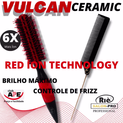 Imagem do produto RIÈ SALON-PRO KIT 1 ESC PROF  VULCAN 47 +1 PENTE RIE SALON PRO