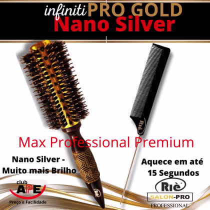 Imagem do produto RIÈ SALON-PRO KIT 2 ESC PROF  INFINITI  57 +1 PENTE RIE SALON PRO