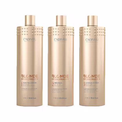 Imagem do produto KIT CADIVEU BLONDE RECONSTRUCTOR KEEPER SHAMPOO 1000ML+MÁSCARA PROTEÍNA 1000ML+MÁSCARA BALANC 1000ML