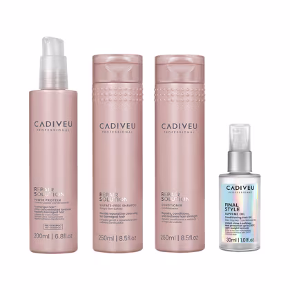 Imagem do produto KIT CADIVEU REPAIR SOLUTION - 3 PRODUTOS + FINAL STYLE ÓLEO CAPILAR  30ML