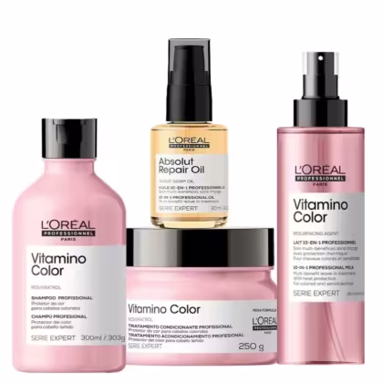 Imagem do produto Kit L'Oréal Professionnel Serie Expert Vitamino Color Home Absolut Oil P (4 Produtos)