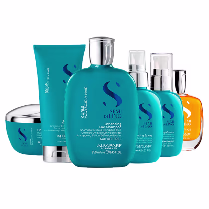 Imagem do produto Kit Alfaparf Milano Professional Semi Di Lino Curls Home Care - 6 Produtos