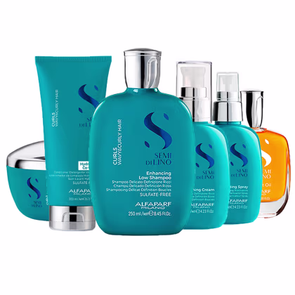 Imagem do produto Kit Alfaparf Milano Professional Semi Di Lino Curls Home Care Cowash - 6 Produtos