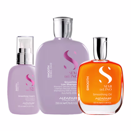 Imagem do produto Kit Alfaparf Milano Professional Semi Di Lino Smooth Smoothing - Shampoo e Creme e Óleo