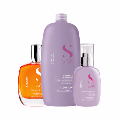 Imagem do produto Kit Alfaparf Milano Professional Semi Di Lino Smooth Smoothing - Sshampoo e Creme e Óleo