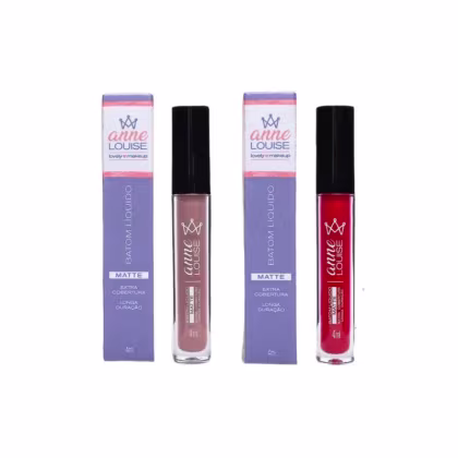 Imagem do produto Kit Batom Vegano Nude e Vermelho Mais Poderosa