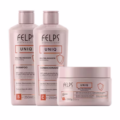 Imagem do produto Kti Felps Uniq 6 em 1 — Shampoo 250ml + Condicionador 250ml + Máscara 300ml