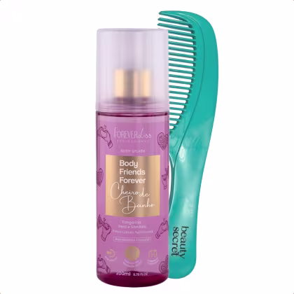 Imagem do produto Kit Body Splash Banho Forever Liss 200ml e Pente Beauty