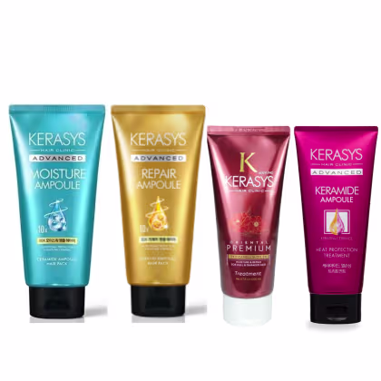 Imagem do produto Kerasys Kit Máscaras (Moisture 300ml + Repair 300ml + Heat 200ml + Oriental 200ml)