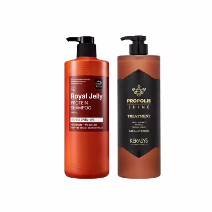 Imagem do produto Kerasys Kit (Shampoo Royal Jelly + Tratamento Própolis Shine) 1L
