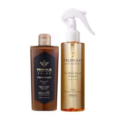 Imagem do produto Kerasys Própolis (Tratamento Shine 180ml + Leave in No Wash 200ml)
