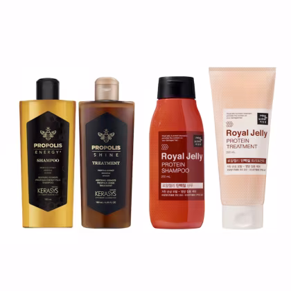 Imagem do produto Kerasys & Mise en Scene Kit (Duo Própolis Shine 180ml + Duo Royal Jelly 200ml)