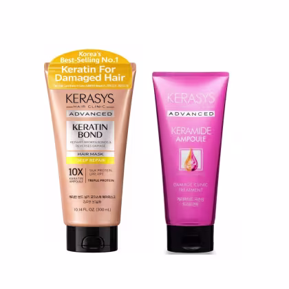 Imagem do produto Kerasys Masc. Keratin Bond300ml + Masc. Advanced Keramide200ml