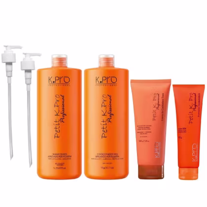 Imagem do produto Kit K.Pro Petit - Shampoo & Condicionador 1L + Ativador de Cachos 200g + Pomada Modeladora 90g + Pump