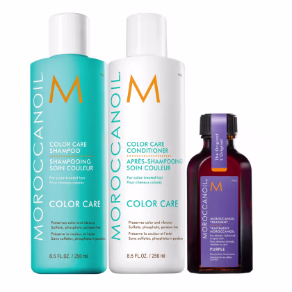 Imagem do produto Kit Moroccanoil Color Care Shampoo 250ml + Condicionador 250ml + Óleo Capilar Treatment Purple 50ml (3 Produtos)