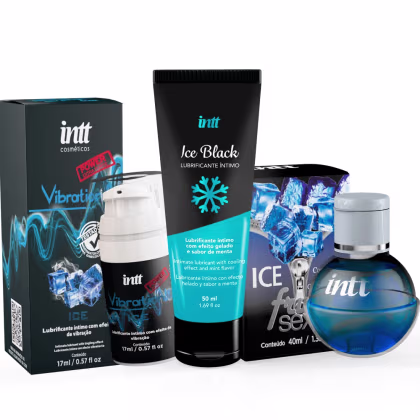 Imagem do produto Trio do Prazer: Vibrador Líquido Vibration + Fruit Sexy + Lubrificante Ice