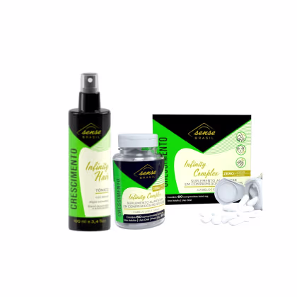 Imagem do produto Sense Brasil Infinity Hair Kit (Suplemento Alimentar + Tônico 100ml)
