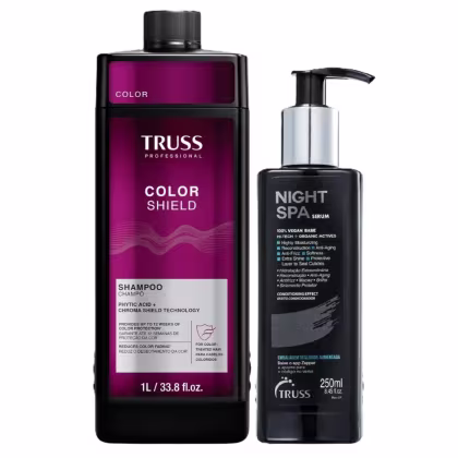 Imagem do produto Kit Truss Color Shield - Shampoo 1L + Night SPA 250ml