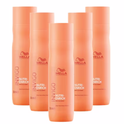 Kit Wella Professionals Invigo Nutri-Enrich Quinteto Shampoo, 5 unidades.
