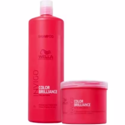 Kit Wella Professionals Invigo Collor Brilliance Duo Salon Intense, 2 produtos.