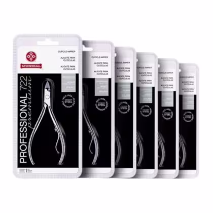 Imagem do produto Kit 6 Alicates de Cutícula 722 Mundial Profissional