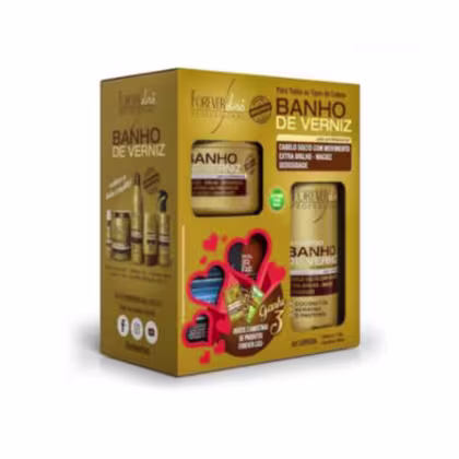 Imagem do produto Kit Especial Banho de Verniz Shampoo e Máscara Forever Liss