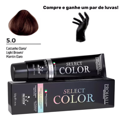 Imagem do produto Coloração Permanente Select Color Nº5.0 Castanho Claro Prohall 50g
