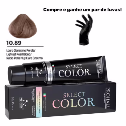 Imagem do produto Coloração Permanente Select Color Nº10.89 Louro Médio Perola Prohall 50g