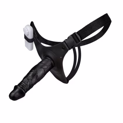 Imagem do produto Cinta Peniana Com Prótese e Vibrador De 16 x 3,5 CM - Preto