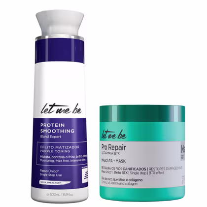 Imagem do produto Kit Progressiva Matizadora e Btx Pro Repair Let Me Be 500g