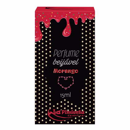 Imagem do produto Perfume Fragrância e Sabor Morango Afrodisíaco BEIJÁVEL - 15ml La Pimienta
