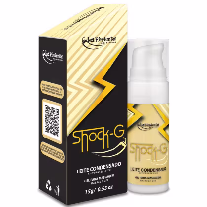 Imagem do produto Vibrador Líquido Shock-G Leite Condensado - La Pimienta - 15g Excita Esquenta e Vibra