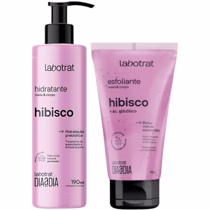 Imagem do produto Kit Hidratante + Esfoliante Corpo E Rosto Labotrat Dia A Dia Cheiro De Fruta Hibisco 190ml