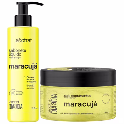 Imagem do produto Kit Sabonete Liquido + Sais Corpo E Rosto Labotrat Dia A Dia Cheiro De Fruta Maracuja 190ml