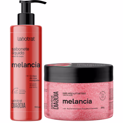 Imagem do produto Kit Sabonete Liquido + Sais Corpo E Rosto Labotrat Dia A Dia Cheiro De Fruta Melancia190ml