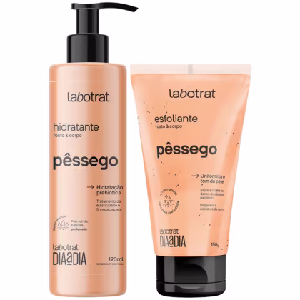 Imagem do produto Kit Hidratante + Esfoliante Corpo E Rosto Labotrat Dia A Dia Cheiro De Fruta Pêssego 190ml