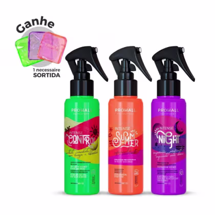 Imagem do produto Kit finalizadores Intense hidratação, antifrizz e reparo noturno 120ml (3 produtos)