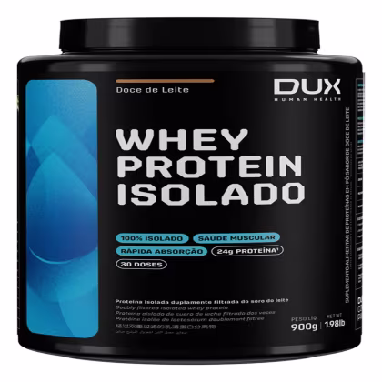 Imagem do produto Whey Protein Isolado 900g Sabor Doce de Leite DUX