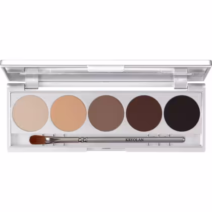Imagem do produto ELEGANTE PALETA DE SOMBRAS COM 5 CORES, ESPELHO E PINCEL TOM MADRID - KRYOLAN