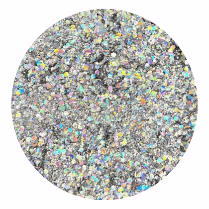 Imagem do produto Glitter Flocado Prata Holo 3g