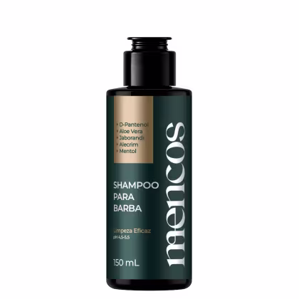Imagem do produto Shampoo Para Barba Mencos 150mL com D-Pantenol Aloe Vera e Mentol