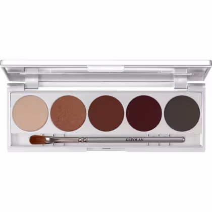 Imagem do produto ELEGANTE PALETA DE SOMBRAS COM 5 CORES, ESPELHO E PINCEL TOM MELBOURNE - KRYOLAN