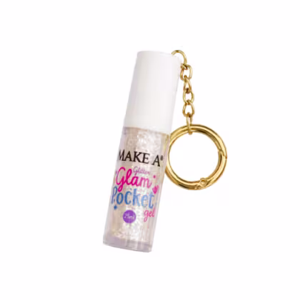 Imagem do produto Glitter em Gel Glam Pocket Chaveiro Branco Incolor