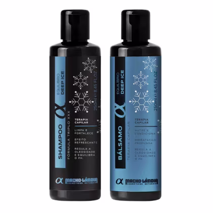 Imagem do produto Kit Shampoo + Balsamo Macho-Lândia Deep Ice Triplo XXX - 250ml