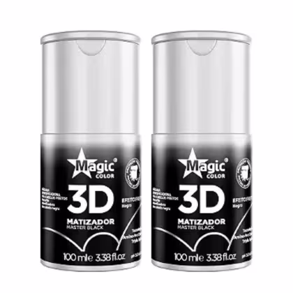Imagem do produto Kit Com 2 Gloss Matizador 3d Master Black Magic Color 100ml