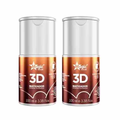 Imagem do produto Kit 2 Matizador Morena Iluminada Doce Leite Magic Color - 100ml